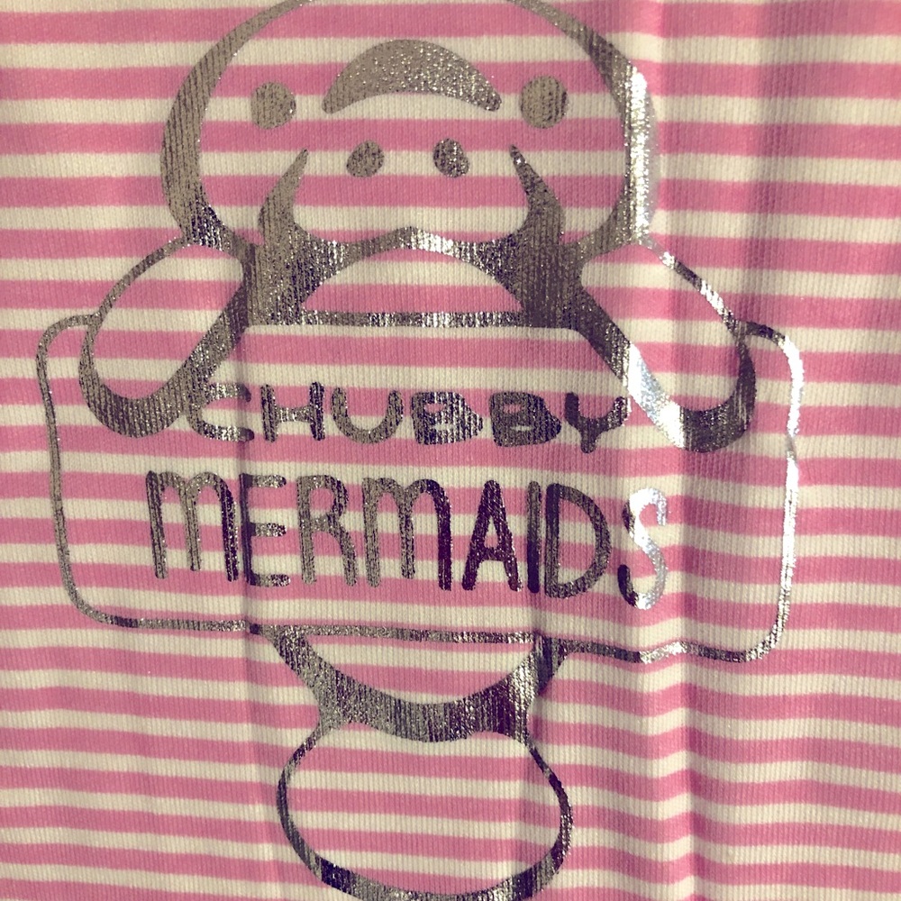 Chubby mermaids manatee tee